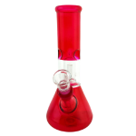 Transparent and Colorful Dome Perc Baby Beaker Bong