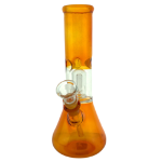 Transparent and Colorful Dome Perc Baby Beaker Bong