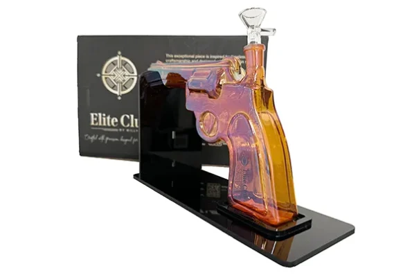 Elite Club Revolver Bong with gradient finish and gold branding, available on Bongs Australia.