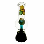 Winnie the Pooh Weed Pot Small Glass Bonza Bong – Fun and Compact